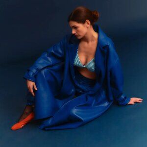 Delfina Balda Baby Blue Beaded Bralette